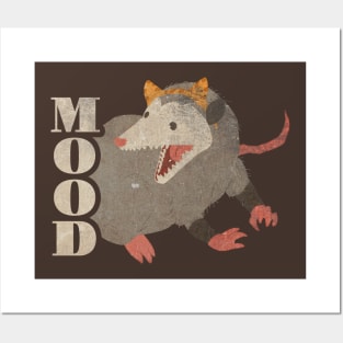 mood opossum Posters and Art